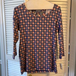 Talbot medallion print knit top Size XS